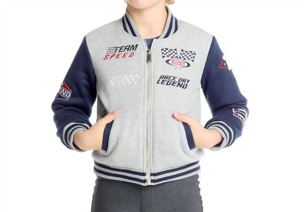 NEW CHASER race car team speed bomber jacket in grey